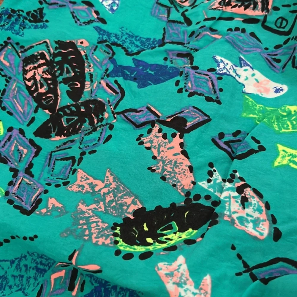 Surf Gear Vintage Trunks in Teal Multicolor Sz 36/38